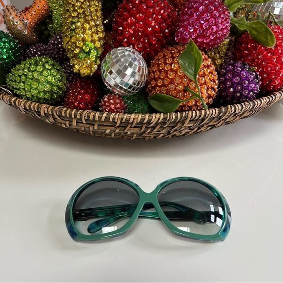 Rare True Vintage 1983 Oversized Teal Silhouette 585 Sunglasses main image 14